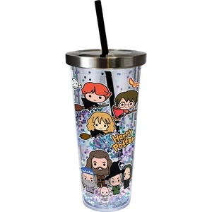 Harry Potter Glitter Cup with Straw 20 ounces - Picture 1 of 1