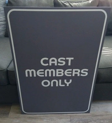 WDW Disney World Magic Kingdom Tomorrowland Cast Member Only Backstage Sign Prop - Image 1 of 2