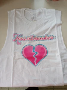 T-Shirt Größe S ärmellos Mariah Carey weiß Heartbreaker NEU SIEHE FOTOS - Bild 1 von 4