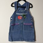 Vtg VeggieTales Kids Denim Girls Jumper Overalls Size 5 Bob And Larry Y2K