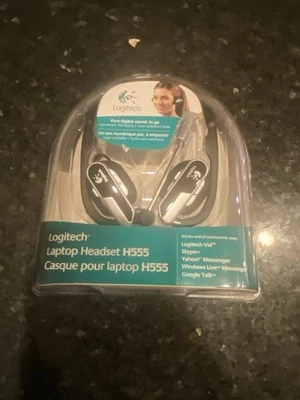 Logitech H555 USB Silver/Black Neckband Headsets - Image 1 of 4