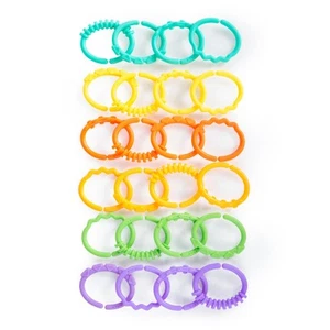 Bright Starts Lots of Links Rings Toys - for Stroller or Carrier Seat - BPA-Free - Picture 1 of 13