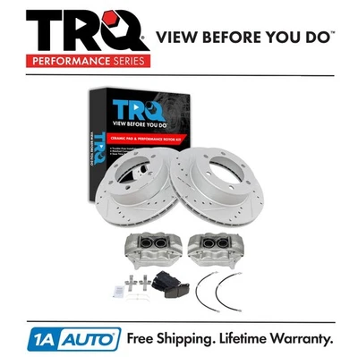 Kit de pastillas de freno delanteras y rotor TRQ Performance para Toyota Tacoma 2004 Foto 1 de 4