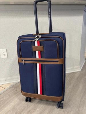 Tommy Hilfiger Logan 25" Softside Spinner Color: Blue - Image 1 of 4