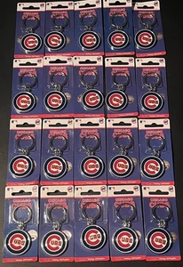 20 New Wholesale Chicago Cubs MLB Fanatix Rare Metal Keyring Key Chain Licensed - Picture 1 of 3