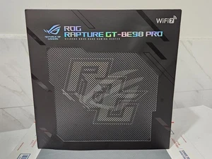 NEUF BOÎTE OUVERTE ASUS ROG Rapture GT-BE98 Pro routeur gaming premier quadri-bande WiFi 7 - Photo 1/5