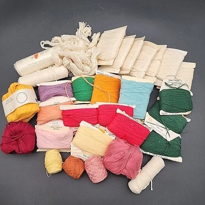 Large lot Candle wicking embroidery craft yarn various colors some New Old Stock - Image 1 of 4