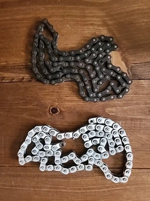 Vintage Old School BMX Bike  White & Black CHAINS Bicycle Lot Of 2 - Image 1 of 4