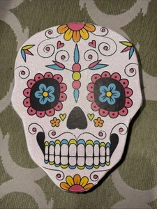 Confezione Regalo Giorno dei Morti a Forma di Teschio Zucchero Decorazione Halloween 5,5"x4"x1,5" - Foto 1 di 3