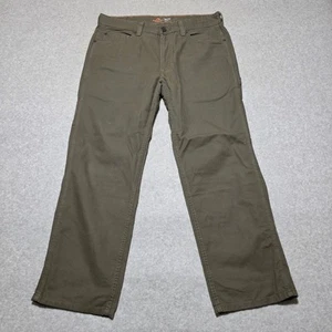 Ridgecut Toughwear Pants Mens 36x30 Green Rugged Canvas Carpenter Utility Work - Picture 1 of 12