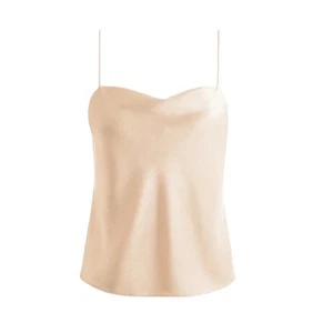 Alice + Olivia "Harmon" champagnerfarbenes Trägertop neu mit Etikett Größe Large - Bild 1 von 4