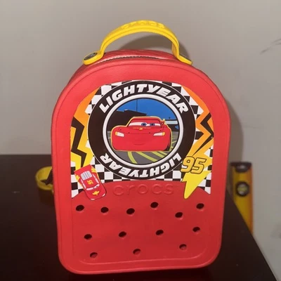 Crocs Lightning McQueen Disney Pixar Cars Mini Light Up Backpack Rare,New No Tag - Image 1 of 4
