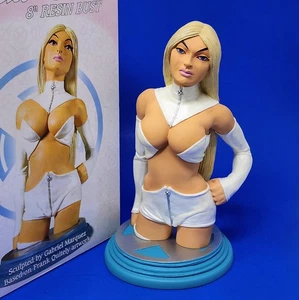 Busto Marvel X-MEN WHITE QUEEN EMMA FROST 8" #0369/1100 Frank Quitely Edición Limitada - Imagen 1 de 22