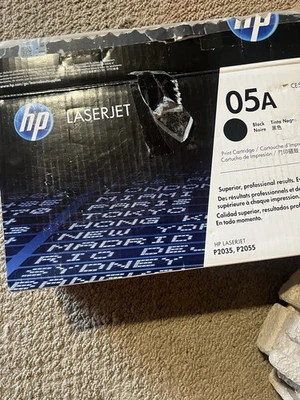 HP 05A 黑色 LaserJet Toner Cartridge Open box , Contents Sealed as originally. — 第 1/3 张图片