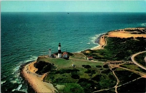 Postcard Lighthouse Long Island Montauk Point New York NY - Picture 1 of 2