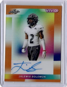 Autógrafo de novato Leaf Jalewis Solomon 2024 numerado #'d/3 #BA-JS2 - Imagen 1 de 2