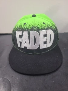 Faded Cayler & Sons Black/Green Snapback Baseball Cap  - Picture 1 of 11