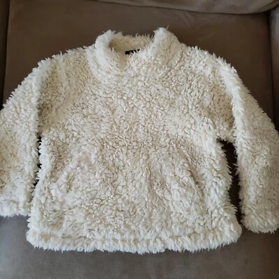 Mini Boden Cream Color Unisex Toddler Size 3T-4T Pullover Sweater w Hand Pocket - Image 1 of 4