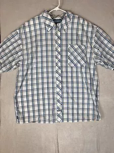 Camicia uomo Meoshe West Indies multicolore a quadri manica corta taglia 3XL - Foto 1 di 9