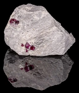 Two Red Beryl Crystals on Rhyolite Matrix - Earle Foster Collection Utah Emerald - Picture 1 of 5