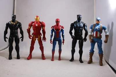 Boneco de ação 2016 Marvel Hasbro Capitão América 6" solto Killmonger Spiderman - Imagem 1 de 4