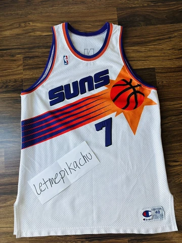 Authentic NBA Champion Phoenix Suns Kevin Johnson Jersey Size 48 Cover