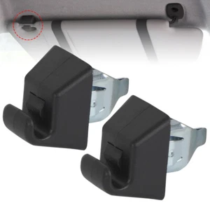2x Sun Visor Black Clip Holder 13187128 For Pontiac G8 2008 2009 - Picture 1 of 9