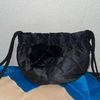 Bolsa de ombro Christian Dior acolchoada autêntica preta média feminina França - Imagem 1 de 4