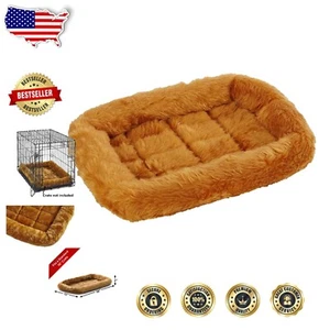 Cama ligera para mascotas canela apta para viajar con soporte de refuerzo - 18" - Imagen 1 de 8