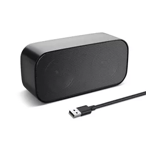 Desktop Computer Speakers Wired USB Soundbar Portable Laptop PC Speaker Black - Picture 1 of 6