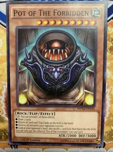 YUGIOH Pot of The Forbidden DOCS-EN040 MP16-EN134 1a Edición Casi Nuevo - Imagen 1 de 1