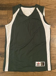 Basketball Trikot Alleson Sport Jugend groß grün weiß V-Ausschnitt 2 Schichten 4 Paar - Bild 1 von 7