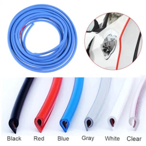 5M/16ft U Shape Rubber Seal Car Door Edge Guard Molding Trim Protectors Strip - Picture 1 of 16