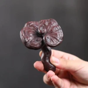 3.3" China Yixing Zisha Pottery Purple Clay Glossy Ganoderma Tea Pet - Picture 1 of 3