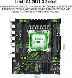 X99 PR9 DDR4 Socket LGA 2011 Mainboard Support Intel Xeon E5 V3 V4 Processors - Picture 1 of 5