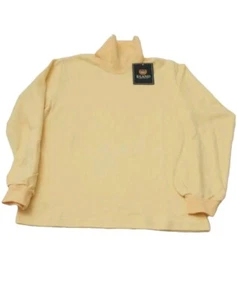 E Land American Classic size 8 yellow cotton turtleneck long sleeve sweater - Picture 1 of 5
