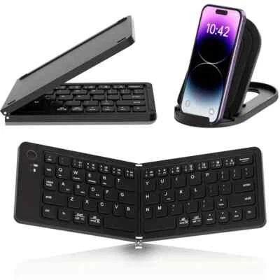 Wireless Foldable Keyboard Portable Rechargeable Foldable Wireless Keyboard - Image 1 of 2