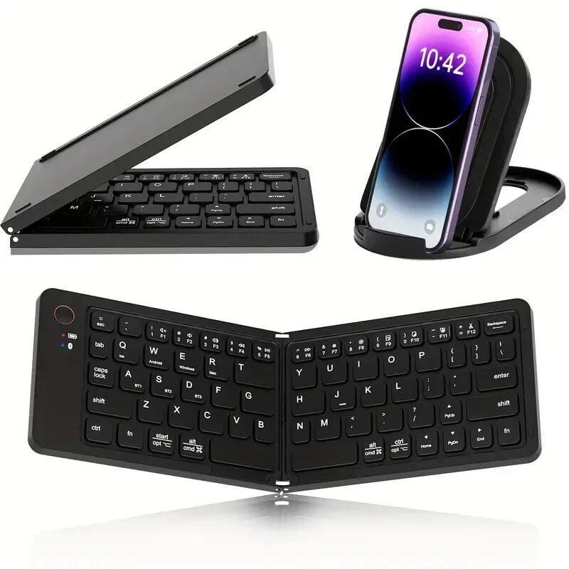 Wireless Foldable Keyboard Portable Rechargeable Foldable Wireless Keyboard - Image 1 of 2