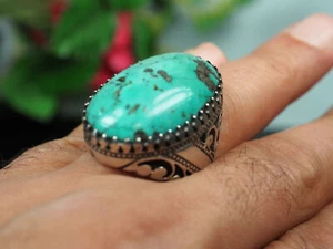 orient silber Afghanistan Turkmen Türkis statement turquoise ring No:21WL/5 - Picture 1 of 12