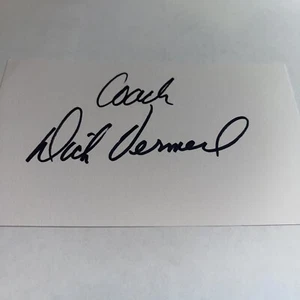 Dick Vermeil 1976 Philadelphia Eagles Signed 3x5 index Card - Picture 1 of 1