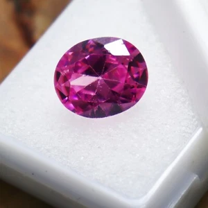 5.80 Ct Pink Zircon Oval Cut Loose Gemstone Natural Certified Cambodia - Picture 1 of 7