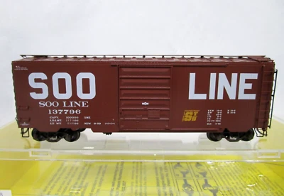 Kadee HO Scale SOO Line 40' PS1 Box Car #137796 8' Door NOS 5228 - Image 1 of 4