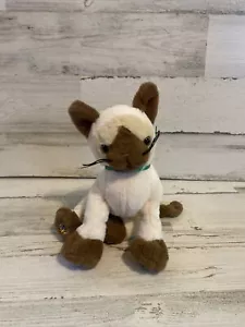 Ganz Webkinz Siamese Cat Plush Stuffed Animal 8" No Code - Picture 1 of 11