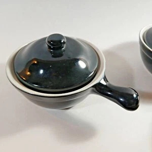 Chefsware Pottery 119 USA Black and White Glazed Stoneware Cooking Pot - Picture 1 of 8