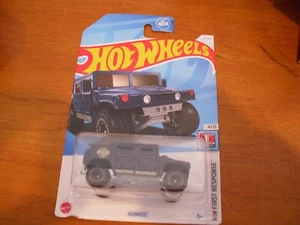 2024 HOT WHEELS MAINLINE HUMVEE TACTICAL RESPONSE BLUE 33/250 FIRST RESPONSE  C1 - Picture 1 of 6