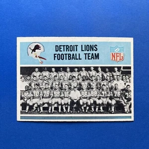1966 Philadelphia #66 Detroit Lions Football Team Card +/- VG-EX / VGEX - Picture 1 of 2