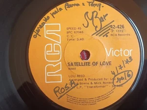 LOU REED Satellite Of Love 7/45 South Africa 1972 PRESS *unseen extremely rare* - Picture 1 of 4