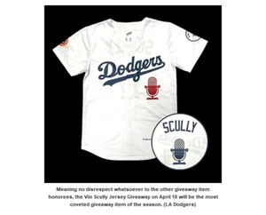 Vin Scully 2023 Dodgers PROMO JERSEY SGA ~ Size EXTRA LARGE ( XL ) - Picture 1 of 6