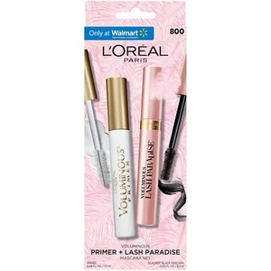 L'OREAL PARIS VALUMINOUS IMPRIMER & PESTAÑAS MÁSCARA MÁS NEGRA Y BLANCA 2 UNIDADES - PAQUETE DE 2 - Imagen 1 de 4