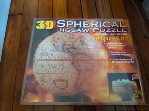 3-D Spherical Jigsaw Puzzle World Earth Globe 530 Pieces Sealed - Picture 1 of 2